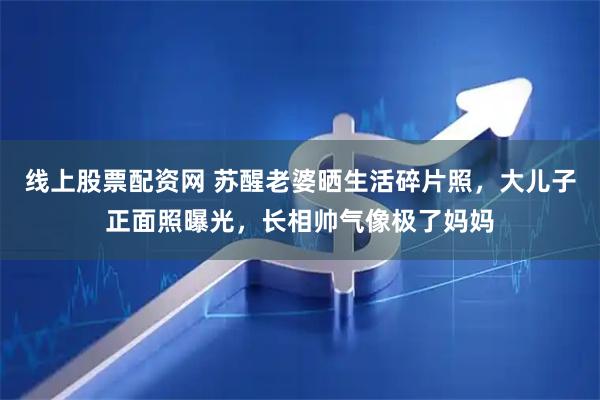 线上股票配资网 苏醒老婆晒生活碎片照，大儿子正面照曝光，长相帅气像极了妈妈